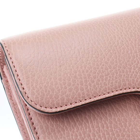 Gucci Interlocking Chain Outlet Dusty Pink Gold Hardware Leather Shoulder Bag - Picture 11 of 16